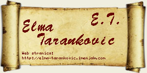 Elma Taranković vizit kartica